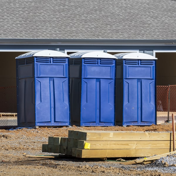 what is the maximum capacity for a single portable restroom in Shawmut Montana